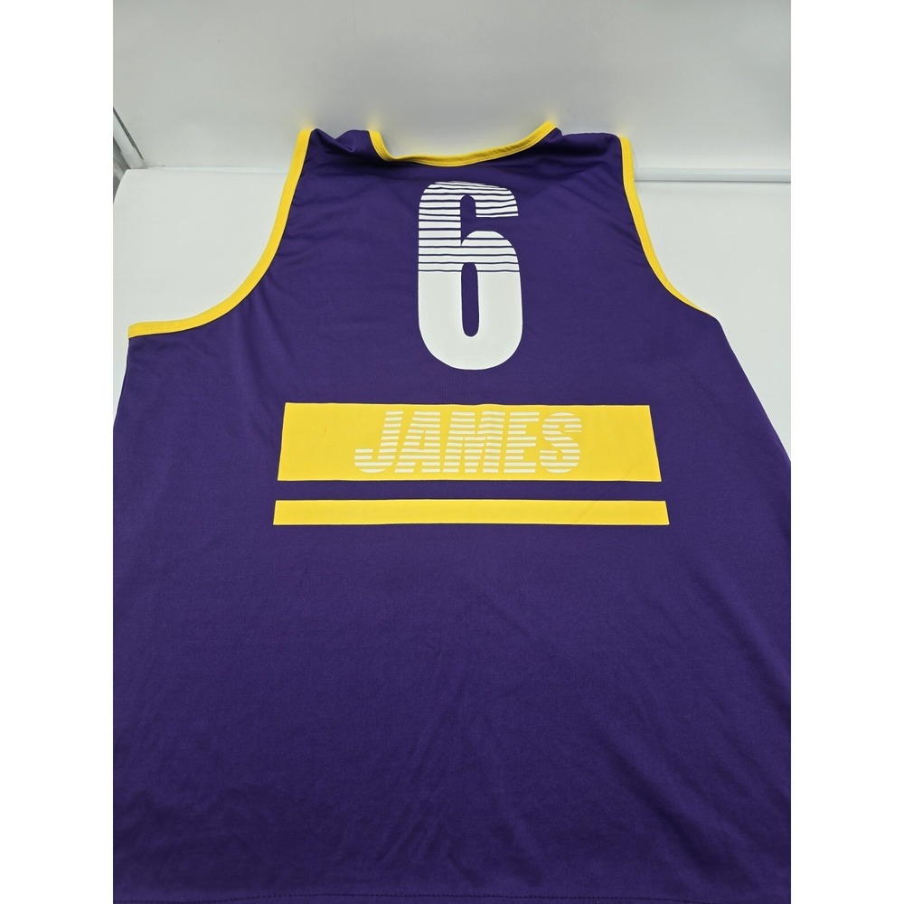 LOS ANGELES LAKERS Lebron 6 James Summer Tank Top jersey men's XXL NBA - Picture 9 of 15